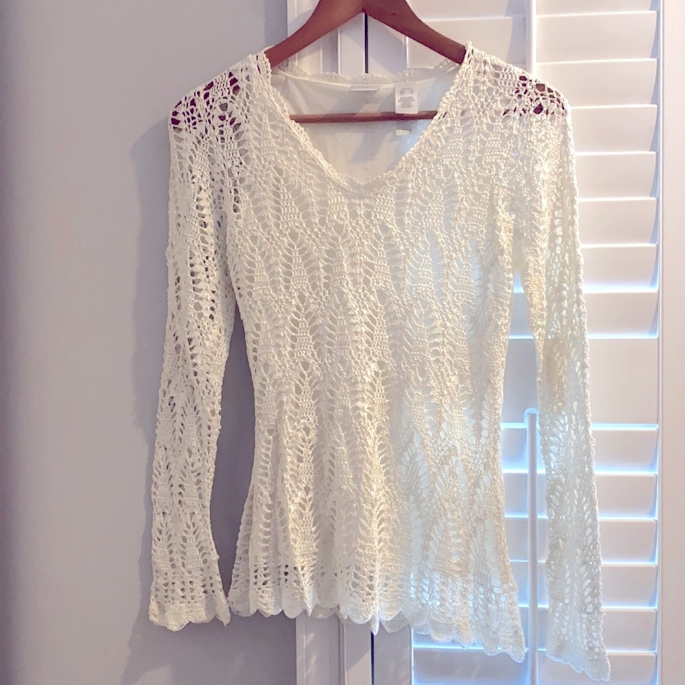 Boho crochet sweater